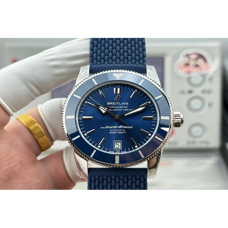 Breitling Superocean Heritage AB2020161C1S1 Replica - Blauwe Wijzerplaat Rubberen Band