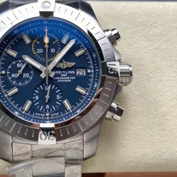 Breitling Avenger A13317101C1A1 Replica - Blauwe Wijzerplaat Roestvrij Staal