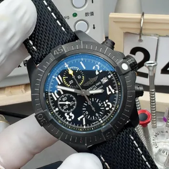 Breitling Avenger V13317101B1X1 Replica - Zwarte Wijzerplaat Geribbelde Lunette
