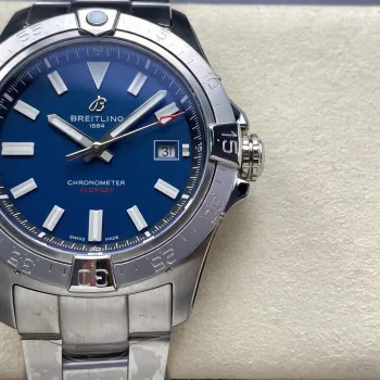 Breitling Avenger A17328101C1A1 Replica - Blauwe Wijzerplaat Geribbelde Lunette