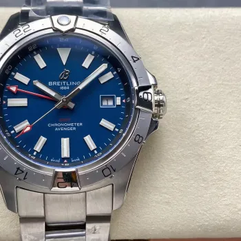 Breitling Avenger A32320101C1A1 Replica - Blauwe Wijzerplaat Geribbelde Lunette