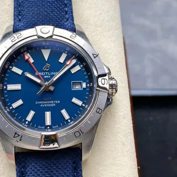 Breitling Avenger A32320101C1X1 Replica - Blauwe Wijzerplaat Geribbelde Lunette