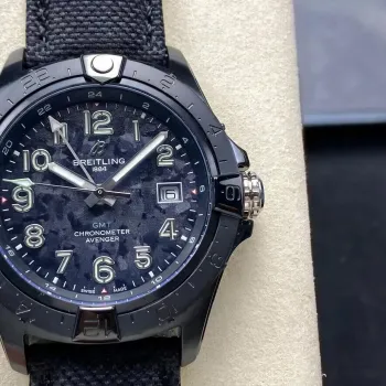 Breitling Avenger S32320101B1X1 Replica - Zwarte Wijzerplaat Geribbelde Lunette