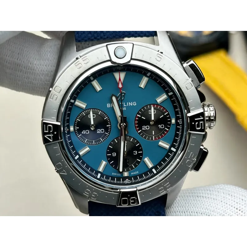 Breitling Avenger AB0147101C1X1 Replica - Blauwe Wijzerplaat Roestvrij Staal