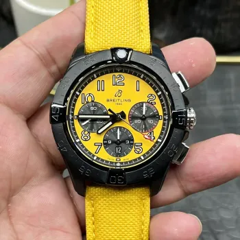 Breitling Avenger SB0147101I1X1 Replica - Gele Wijzerplaat Geribbelde Lunette