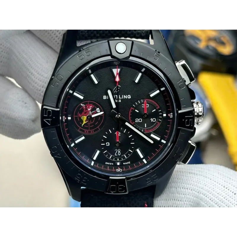 Breitling Avenger SB01473A1B1X1 Replica - Zwarte Wijzerplaat Roestvrij Staal