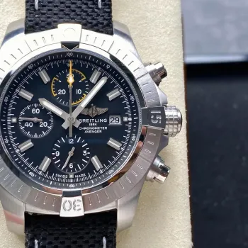 Breitling Avenger A13317101B1X1 Replica - Zwarte Wijzerplaat Roestvrij Staal