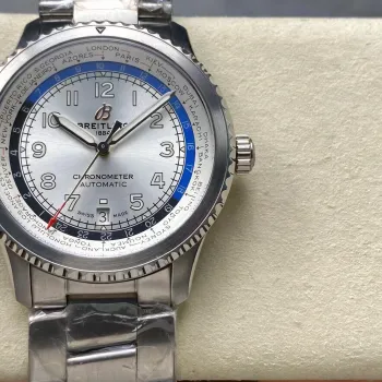 Breitling Navitimer 8 B35 Automatic Unitime 43 AB3521U01G1A1 Replica - Zilveren Wijzerplaat