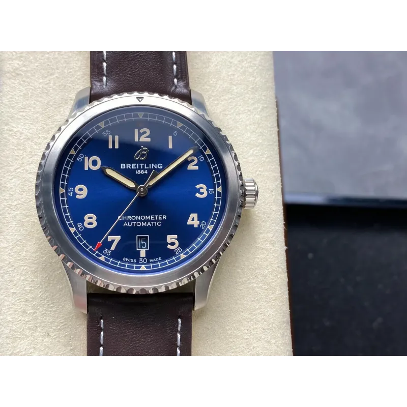 Breitling Aviator 8 Automatic 41 A17315101C1X1 Replica - Blauwe Wijzerplaat Roestvrij Staal