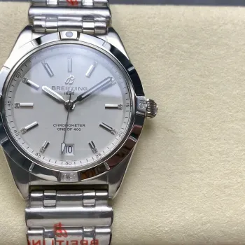 Breitling Chronomat Dames A103801A1G1A1 Replica - Grijze Wijzerplaat Geribbelde Lunette