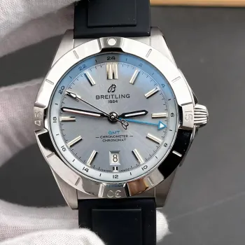 Breitling Chronomat P32398101C1S1 Replica - IJsblauwe Wijzerplaat Geribbelde Lunette
