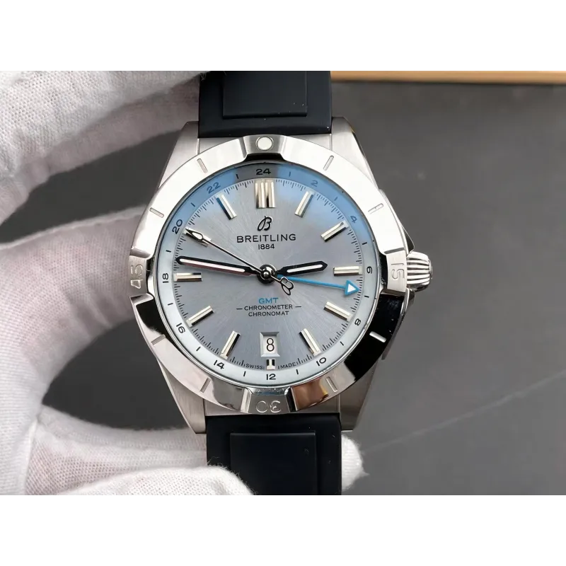 Breitling Chronomat P32398101C1S1 Replica - IJsblauwe Wijzerplaat Geribbelde Lunette