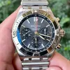 Breitling Chronomat EB0134101M1E1 Replica - Grijze Wijzerplaat Geribbelde Lunette
