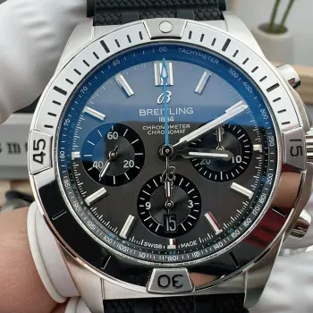 Breitling Chronomat EB0134101M1S1 Replica - Grijze Wijzerplaat Geribbelde Lunette