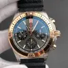 Breitling Chronomat UB0134101B1S1 Replica - Grijze Wijzerplaat Geribbelde Lunette