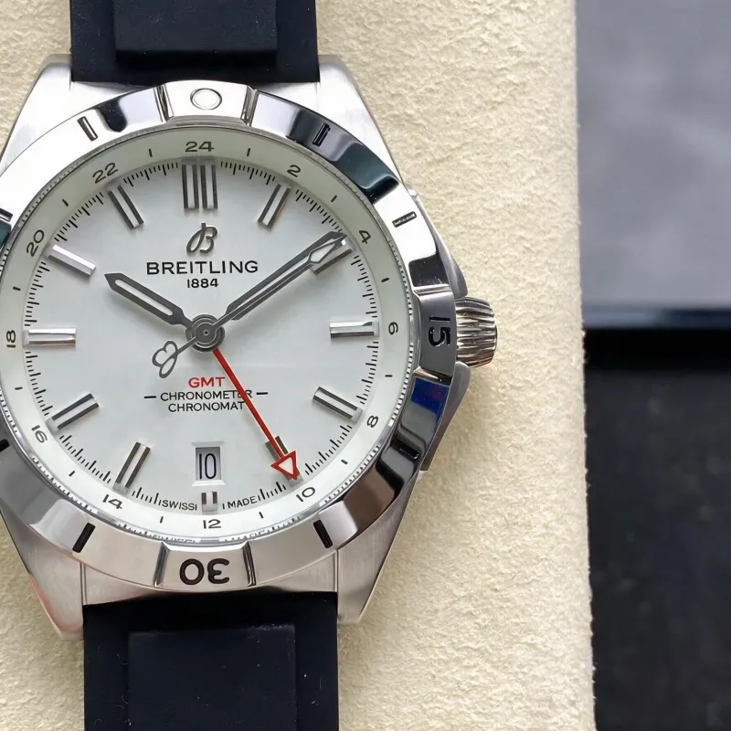 Breitling Chronomat A32398101A1A1 Replica - Witte Wijzerplaat Geribbelde Lunette