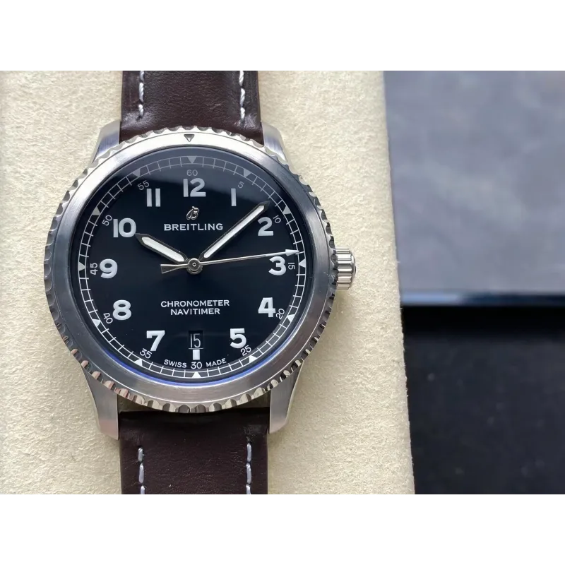 Breitling Navitimer 8 Automatic 41 A17314101B1X1 Replica - Zwarte Wijzerplaat Roestvrij Staal