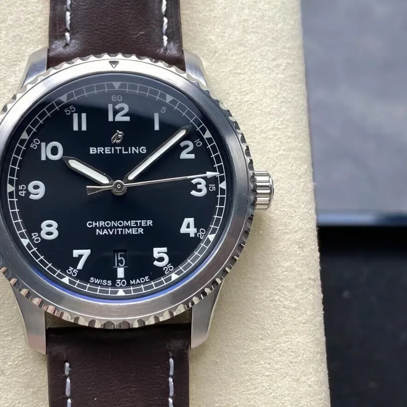 Breitling Navitimer 8 Automatic 41 A17314101B1X1 Replica - Zwarte Wijzerplaat Roestvrij Staal