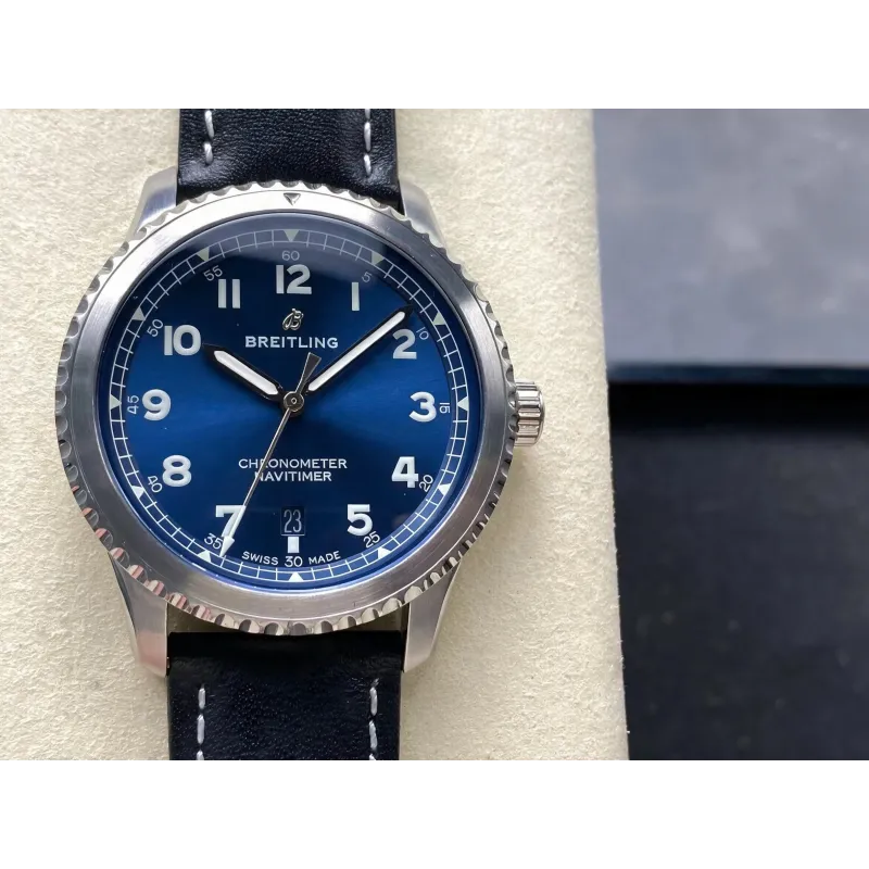Breitling Navitimer 8 Automatic 41 A17314101C1X2 Replica - Blauwe Wijzerplaat Roestvrij Staal