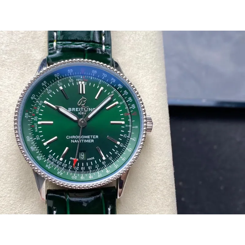 Breitling Navitimer Automatic 41 A17326361L1P1 Replica - Groene Wijzerplaat Roestvrij Staal
