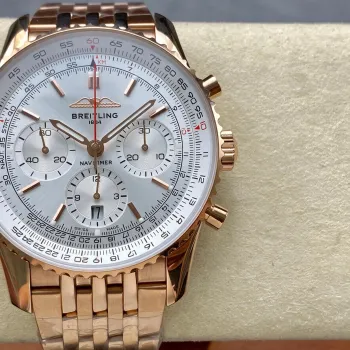 Breitling Navitimer RB0139211G1R1 Replica - Zilveren Wijzerplaat Geribbelde Lunette