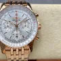 Breitling Navitimer RB0139211G1R1 Replica - Zilveren Wijzerplaat Geribbelde Lunette