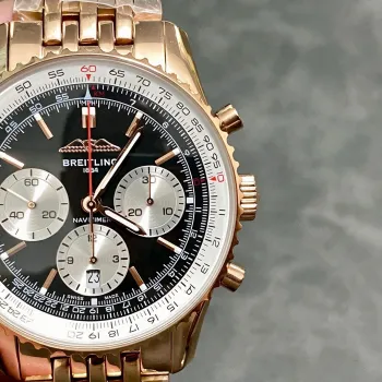 Breitling Navitimer RB0138211B1R1 Replica - Zwarte Wijzerplaat Geribbelde Lunette