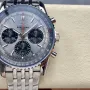 Breitling Navitimer AB0138241G1A1 Replica - Zilveren Wijzerplaat Geribbelde Lunette