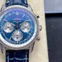 Breitling Navitimer AB0139631C1P1 Replica - Blauwe Wijzerplaat Geribbelde Lunette