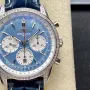 Breitling Navitimer AB01396A1C1P1 Replica - Parelmoer Wijzerplaat Geribbelde Lunette