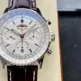 Breitling Navitimer AB0139211G1P1 Replica - Zilveren Wijzerplaat Geribbelde Lunette