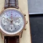 Breitling Navitimer RB0139631G1P1 Replica - Zilveren Wijzerplaat Geribbelde Lunette