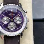 Breitling Navitimer AB01385C1Q1A1 Replica - Paarse Wijzerplaat Geribbelde Lunette
