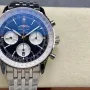 Breitling Navitimer AB0138211B1A1 Replica - Zwarte Wijzerplaat Geribbelde Lunette