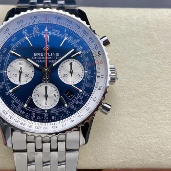 Breitling Navitimer AB0127211C1A1 Replica - Blauwe Wijzerplaat Geribbelde Lunette