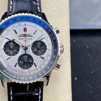 Breitling Navitimer AB0138241G1P1 Replica - Grijze Wijzerplaat Geribbelde Lunette