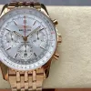 Breitling Navitimer RB0139211G1R1 Replica - Zilveren Wijzerplaat Geribbelde Lunette