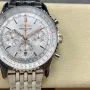 Breitling Navitimer AB0139211G1A1 Replica - Zilveren Wijzerplaat Geribbelde Lunette
