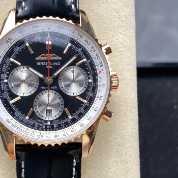 Breitling Navitimer RB0138211B1P1 Replica - Zwarte Wijzerplaat Geribbelde Lunette