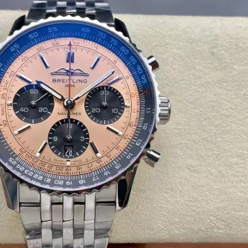 Breitling Navitimer AB0138241K1A1 Replica - Copper Geribbelde Lunette
