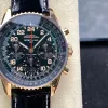 Breitling Navitimer RB12302A1L1P1 Replica - Groene Wijzerplaat Geribbelde Lunette