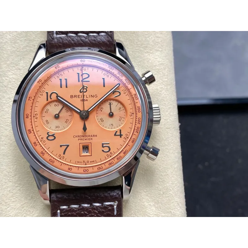 Breitling Premier AB0145331K1P2 Replica - Copper Roestvrij Staal