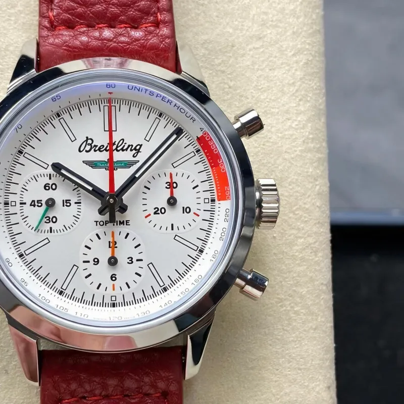 Breitling Top Time B01 Chronograph Ford Mustang AB0176A71A1X1 Replica - Witte Wijzerplaat