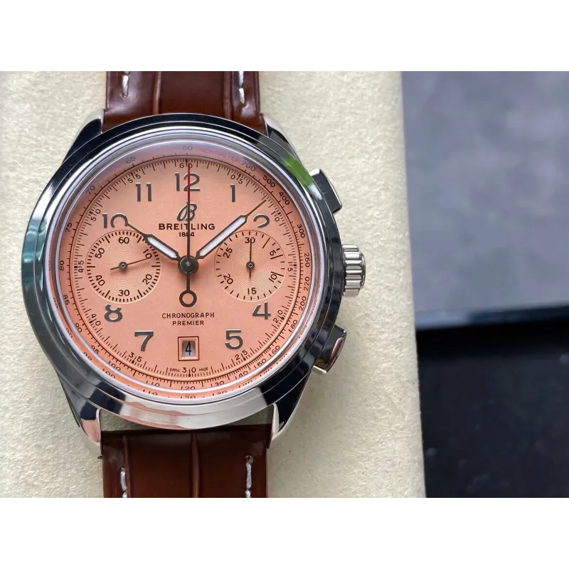 Breitling Premier B01 Chronograph 42 AB0145331K1P2 Replica - Copper Roestvrij Staal