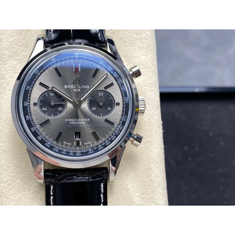 Breitling Premier AB0118221B1P1 Replica - Anthracite Roestvrij Staal