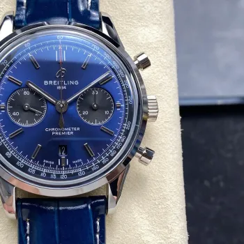 Breitling Premier AB0118A61C1P2 Replica - Blauwe Wijzerplaat Roestvrij Staal