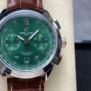 Breitling Premier B01 Chronograph 42 AB0145371L1P1 Replica - Groene Wijzerplaat Roestvrij Staal