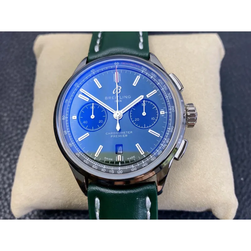 Breitling Premier AB0118221L1P2 Replica - Groene Wijzerplaat Roestvrij Staal