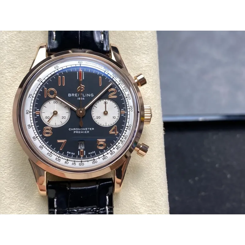 Breitling Premier AB0118A21B1X1 Replica - Zwarte Wijzerplaat Tweekleurig