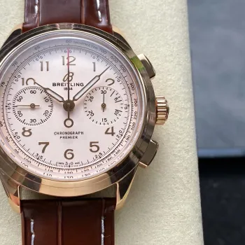 Breitling Premier B09 Chronograph 40 Rose Gold RB0930371G1P1 Replica - Zilveren Wijzerplaat